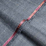 Glen Plaid Checks, Medium Grey, Wool Rich, Worsted Tweed Blazer Fabric