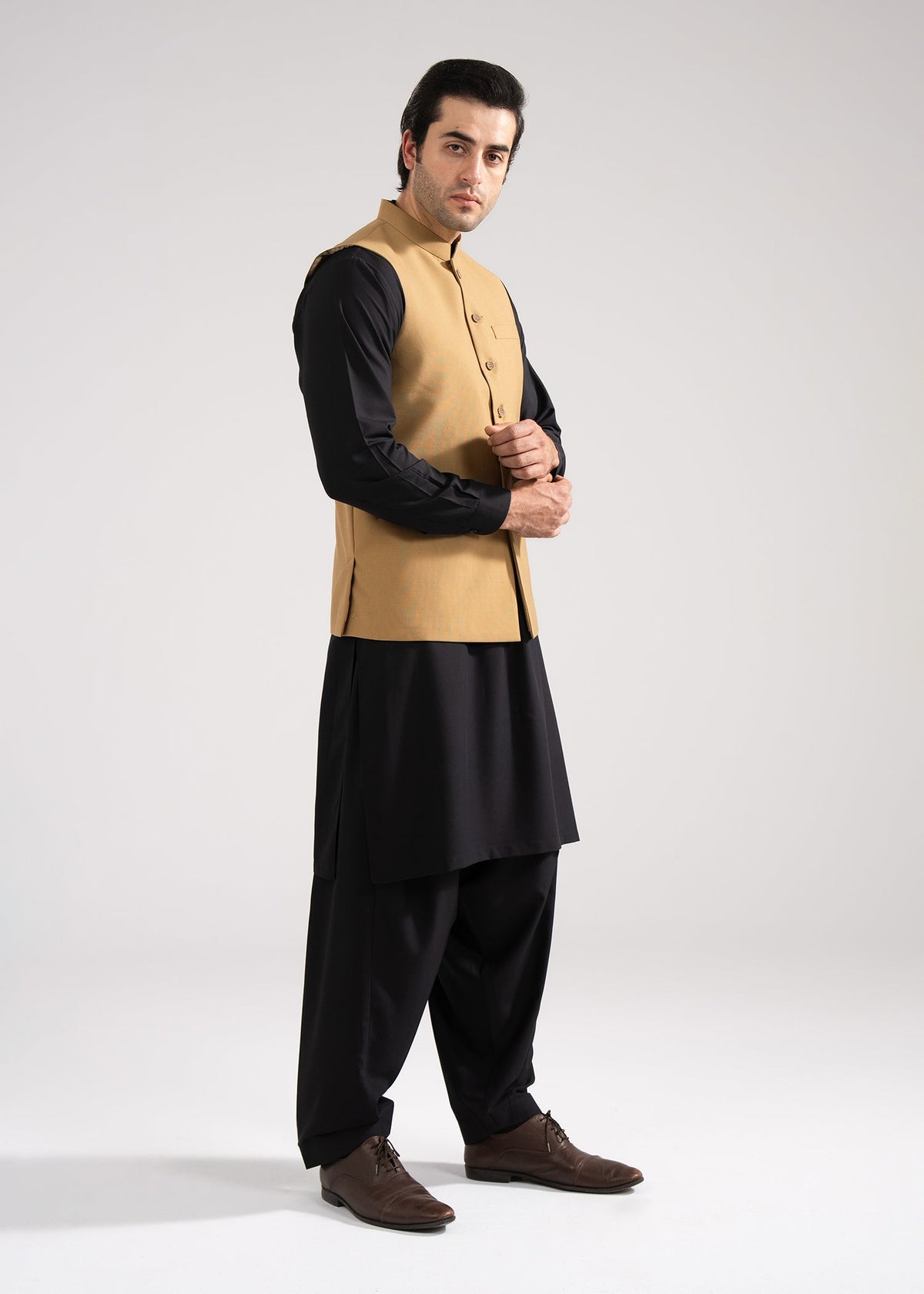 Waist Coat - Tropical Classic Brown Plain