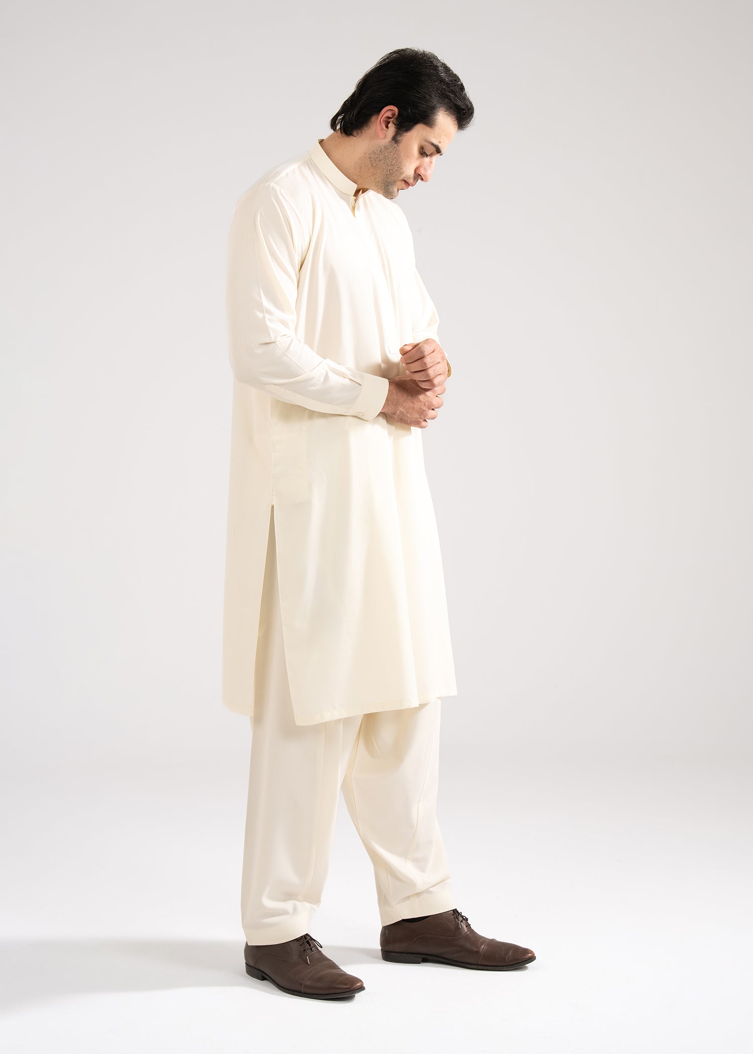 Shalwar Kameez - Summer Prime Cream Plain