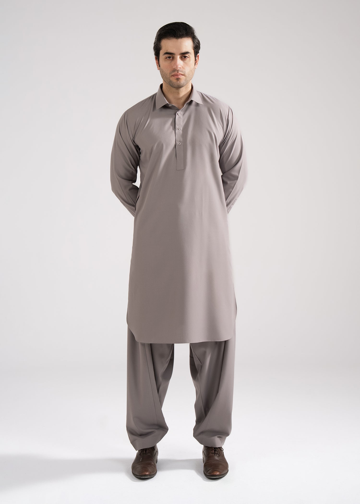 Shalwar Kameez - Summer Prime Light Grey Plain
