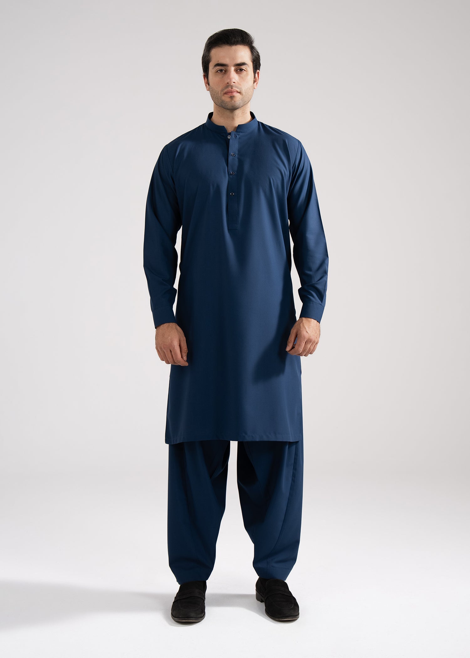 Shalwar Kameez - Summer Prime Admiral Blue Plain