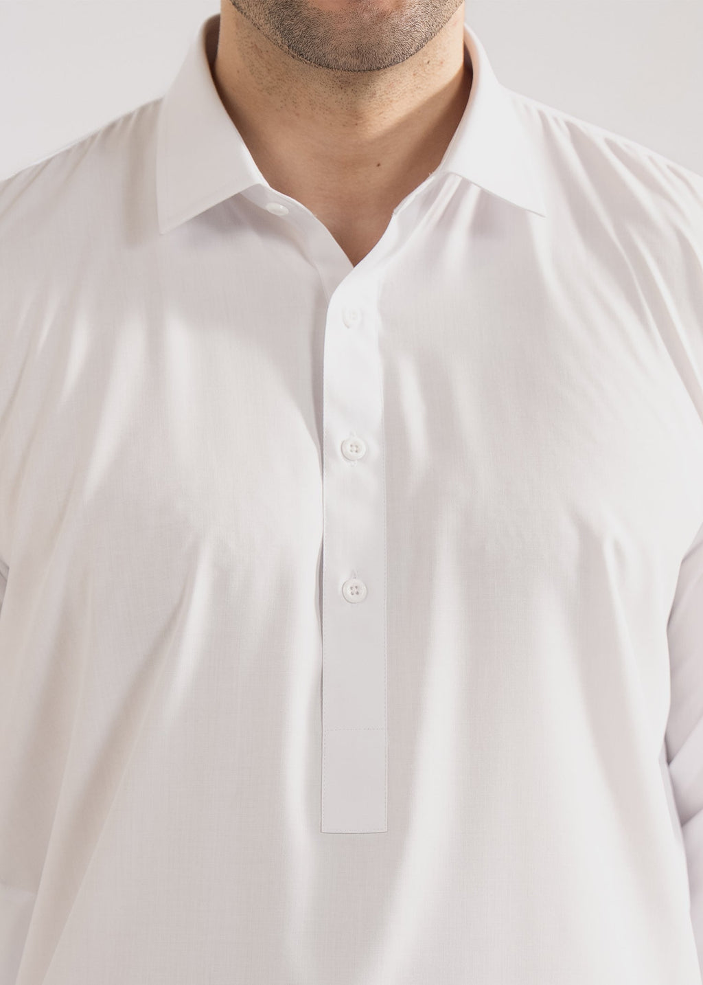 Shalwar Kameez - Cool Breeze White Plain