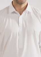 Shalwar Kameez - Cool Breeze White Plain