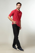 Polo Shirt - 100% Comb Cotton Maroon