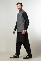 Lawrencepur Florence Collection Men's Grey Plain Waistcoat