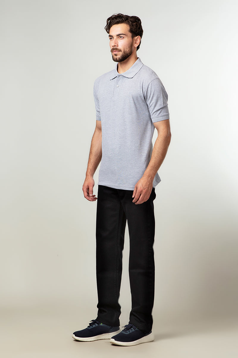 Polo Shirt - 100% Comb Cotton Grey