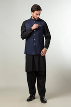 Waist Coat - Superior Serge Blue Plain