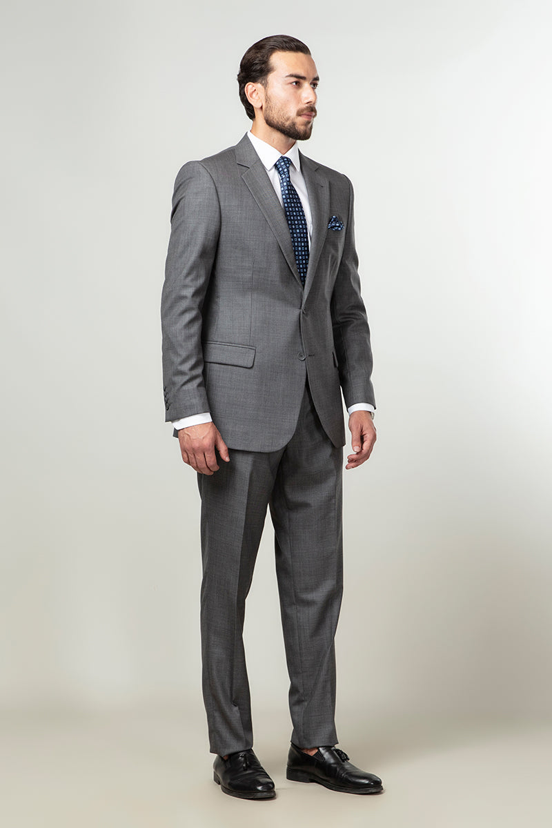 Florence Dark Grey Plain Formal 2 Piece Suit
