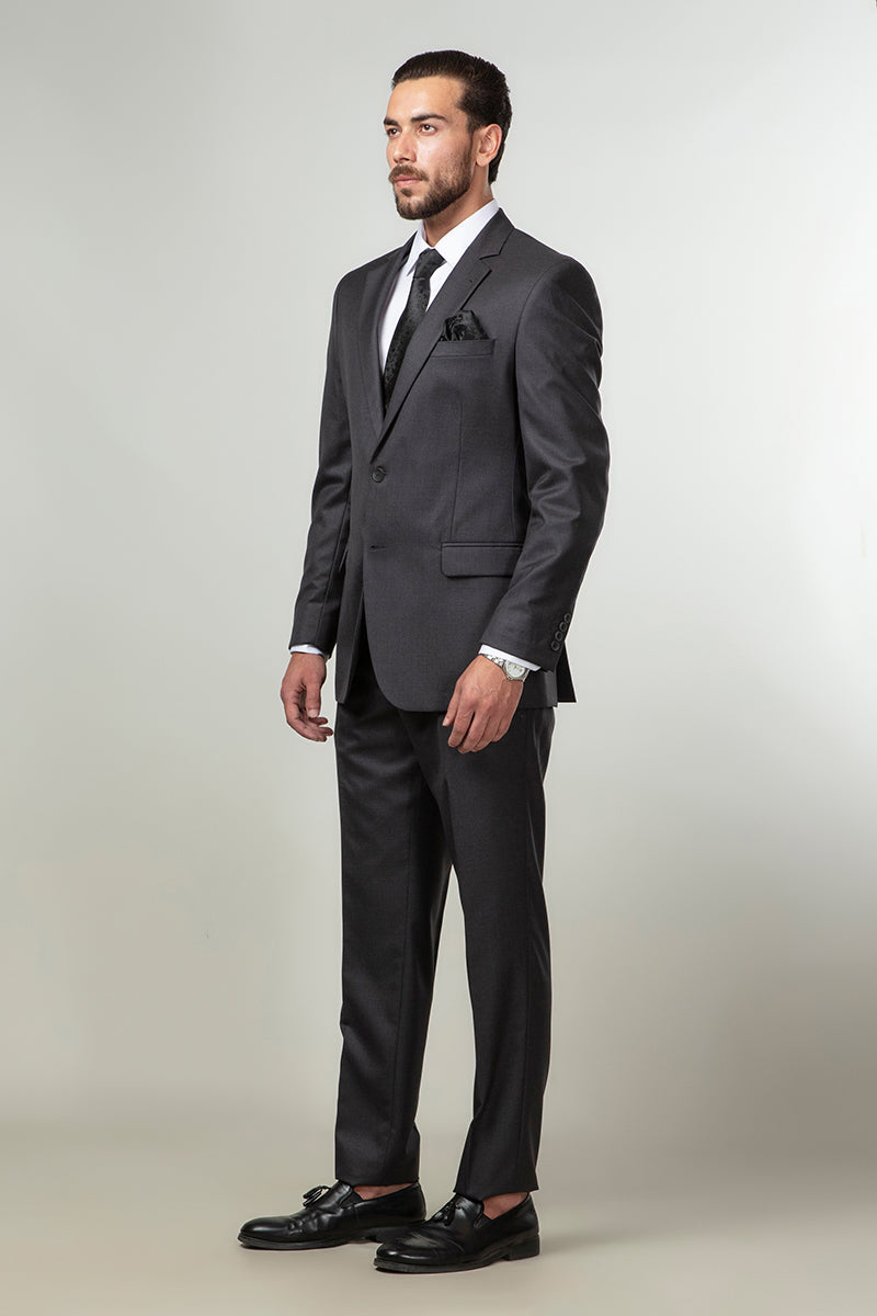 Florence Grey Plain Formal 2 Piece Suit