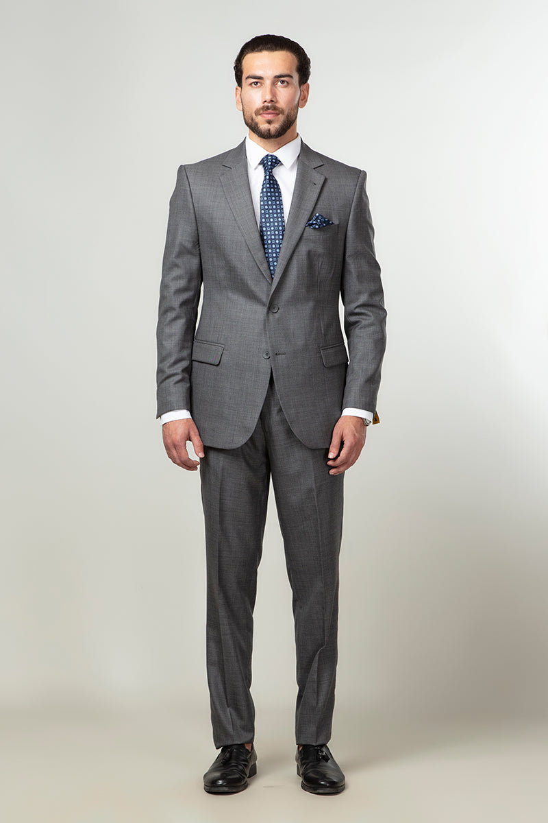Florence Dark Grey Plain Formal 2 Piece Suit