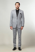 2pc Formal Suit - Dedum Grey Plain