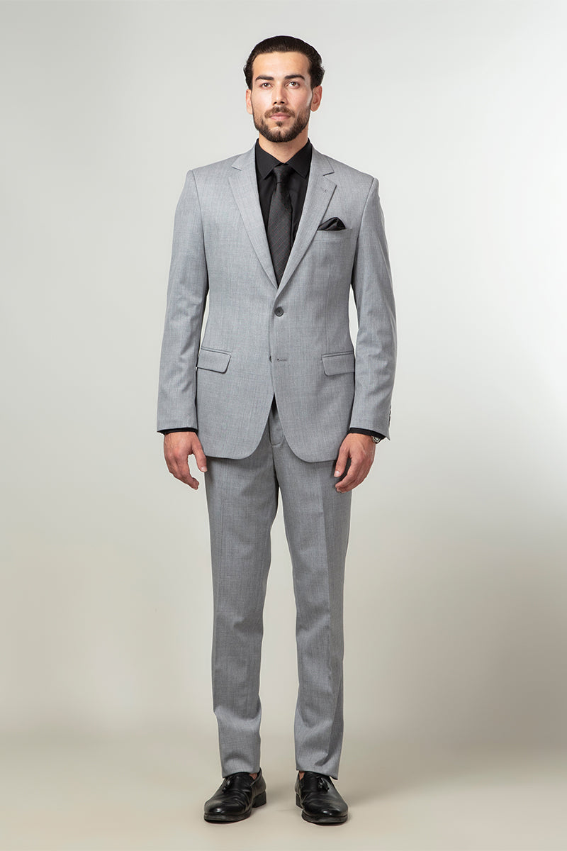 2pc Formal Suit - Dedum Grey Plain