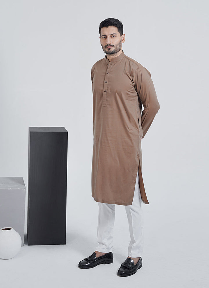 Burnished Gold Pima Cotton Kurta – Men’s Summer Ethnic Outfit