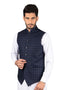 Worsted Tweed Blue Checks - Winter Waist Coat