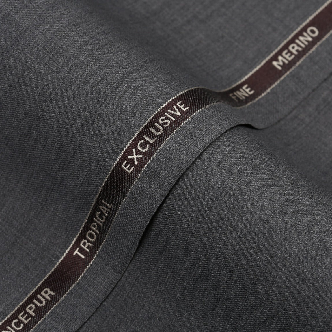 Plain-Pewter Grey, Wool Blend, Tropical Exclusive Suiting Fabric