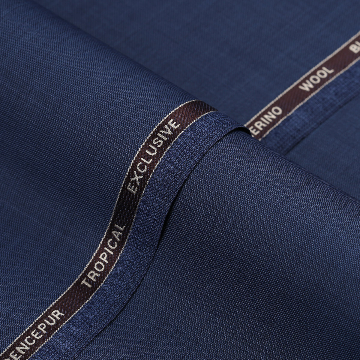 Textured Twill-Yale Blue, Wool Blend, Tropical Exclusive Suiting Fabric