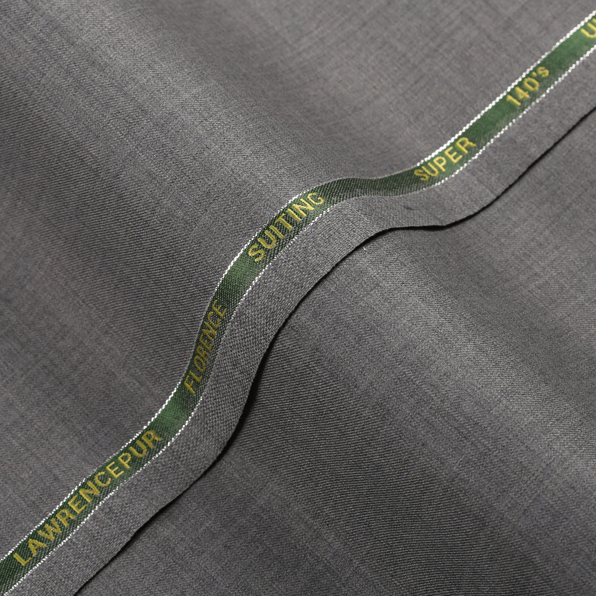 Plain-Silver Grey, S 140s Pure Wool, Florence Suiting Fabric