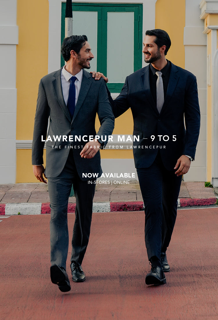 Men’s business formal suit by Lawrencepur — refined tailoring for a sharp professional look.