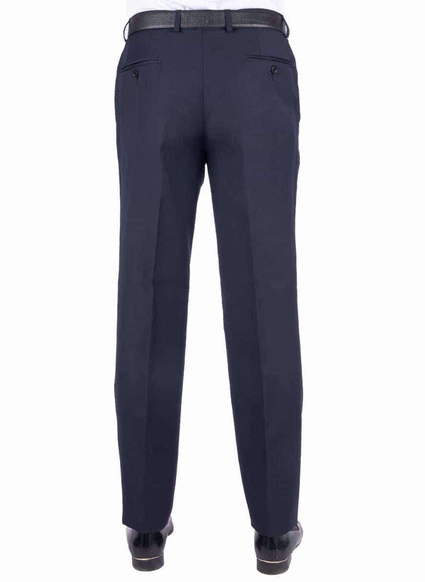 Plain Blue Tropicle Exclusive Wool Blend Formal Trouser Secondary image