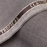 Textured-Grey Tropical Classic Suiting Fabric