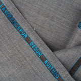 Plain Melange- Light Grey, Wool Blend Stretch, Dedum Suiting Fabric