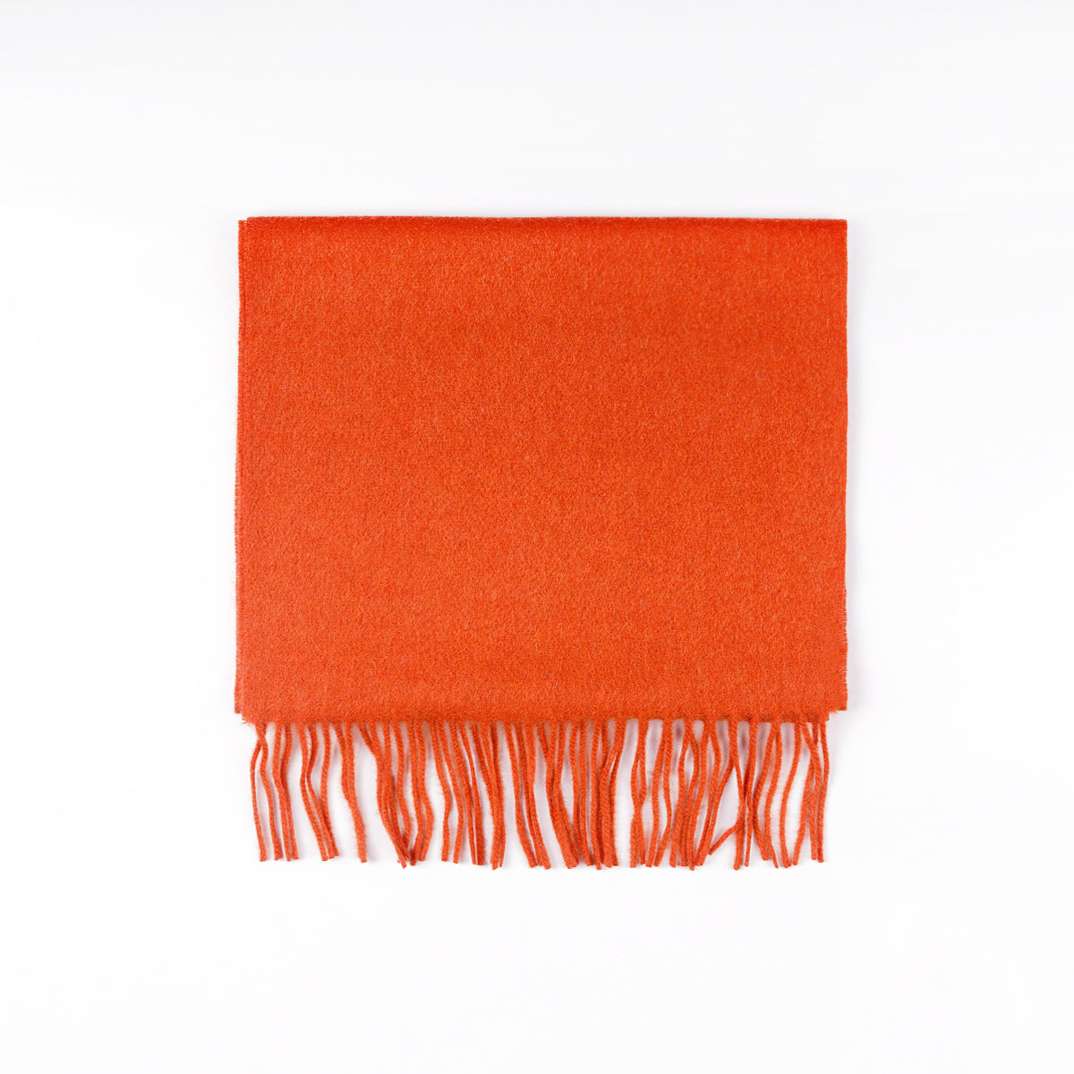 Plain-Orange, Size: 30x164, Wool Cashmere Scarf