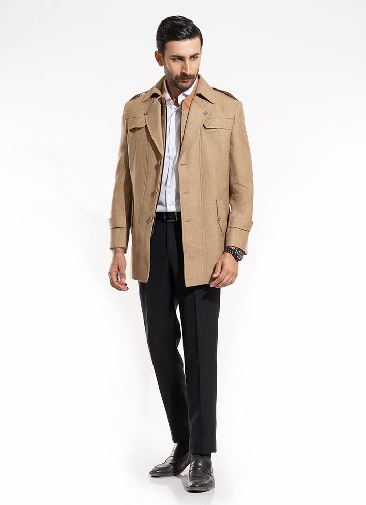 2550-00220-040-0-010 L-Double Jacket Worsted Tweed Wool Rich Brown Winter 3