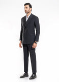 Maze Textured-Black, Wool Rich Classic Suit