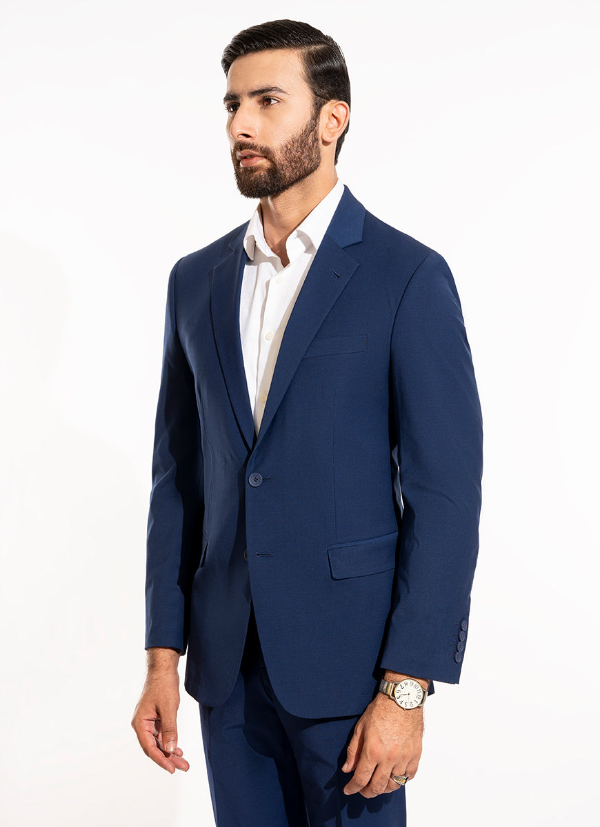 Plain-Royal Blue, Wool Rich Classic Suits