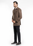 Checks-Multi Brown, Wool Rich Worsted Tweed Double Jacket