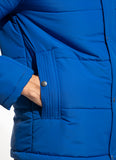 Puffer Jacket - Parachute Bubble Hoddies Blue Plain