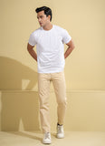 Plain-White, 100% Cotton Basic T-shirt