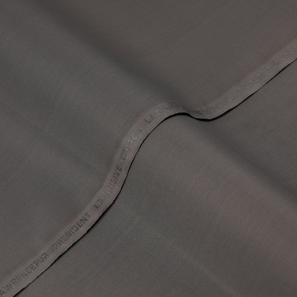Plain Brown Grey, President Exclusive Latha Shalwar Kameez Fabric