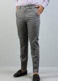 Plain Grey, Wrinkle Free, 100% Cotton, Semi Formal Trouser