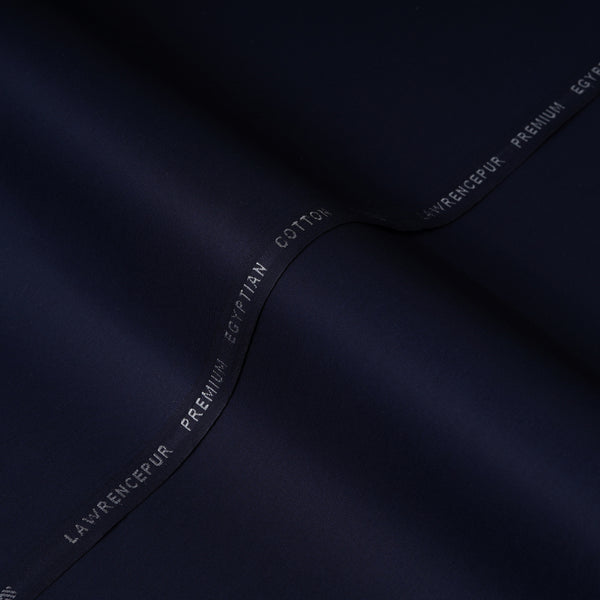 Plain Navy Blue, Premium Egyptian Cotton Shalwar Kameez Fabric