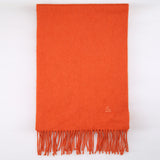 Plain-Orange, Pure Wool Scarf