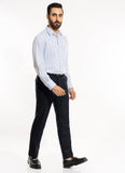 Stripes-White on Blue, Bamboo Formal Shirts