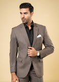 Plain Twill-Grey, Pure Wool Classic Suits