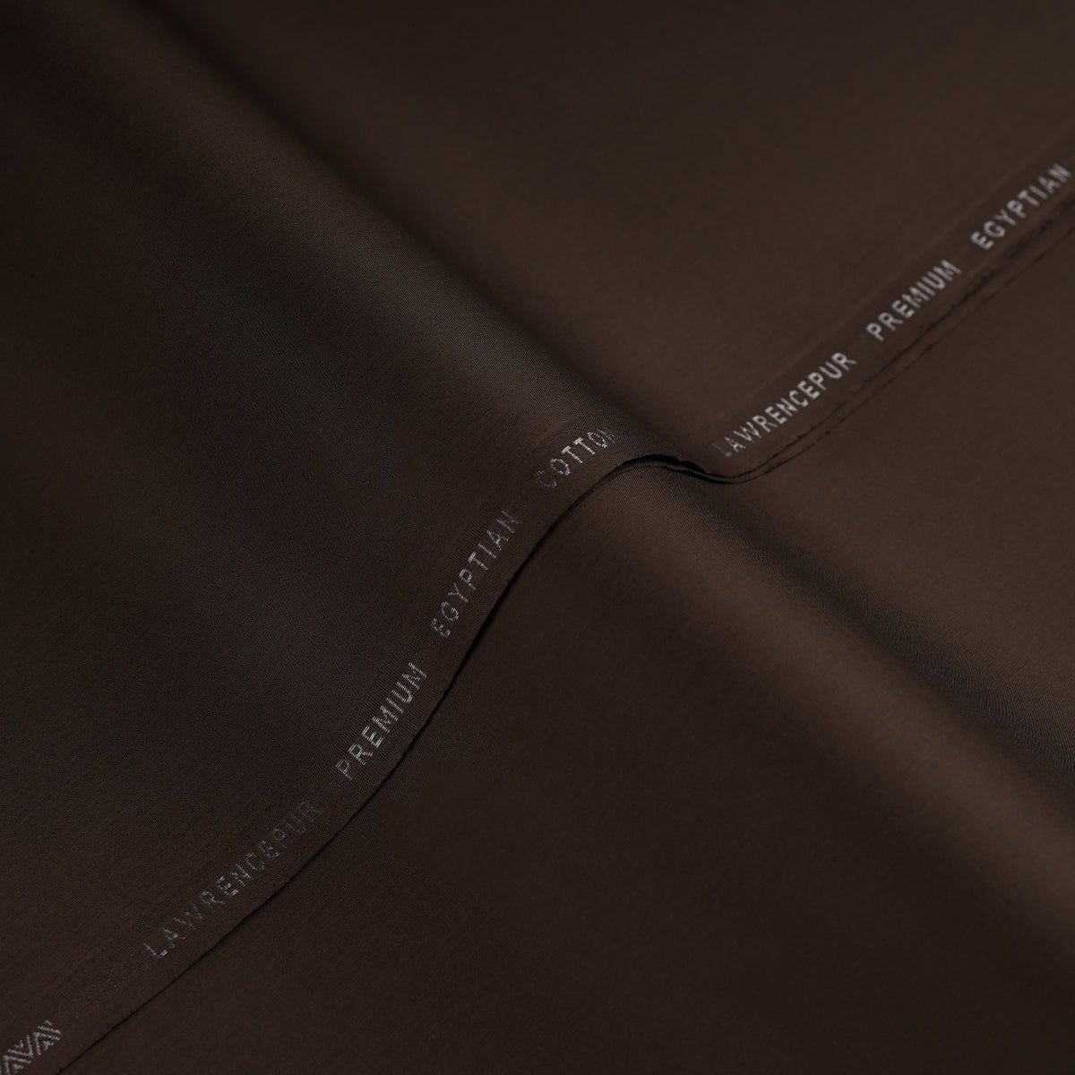 Plain-Chocolate Brown, Premium Egyptian Cotton Shalwar Kameez Fabric