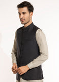 Waist Coat - Linwool Blue Plain