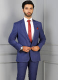 Glen Plaid-Blue, Wool Rich Suit