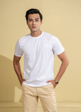 Plain-White, 100% Cotton Basic T-shirt