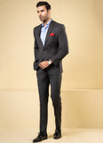Plain Twill-Charcoal Grey, Pure Wool Classic Suits