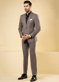 Plain Twill-Grey, Pure Wool Classic Suits