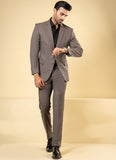 Plain Twill-Grey, Pure Wool Classic Suits