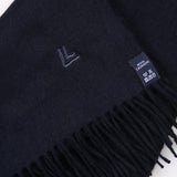Plain-Dark Blue, Wool Cashmere Scarf