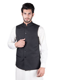 Plain-Black, Wool Blend, Tropical Exclusive, Waist Coat