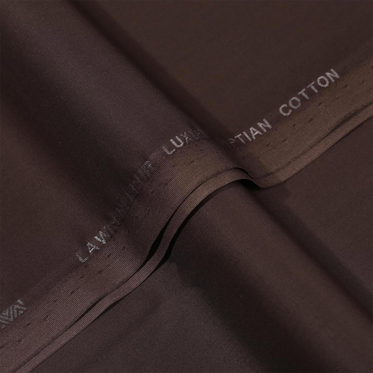 Plain Umber Brown, Luxury Egyptian Cotton Shalwar Kameez Fabric