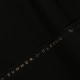 Plain-Black, Summer Classic Cotton Trousering Fabric