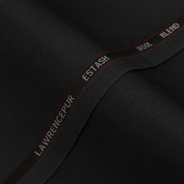 Plain-Charcoal Grey, Wool Blend, Estash Suiting Fabric